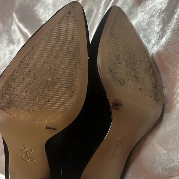 Jessica  Simpson Black Velvet High Heel Mary Jane - Picture 7 of 17